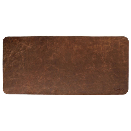 Londo Extended Mouse Pad de Cuero Genuino 74x33.5 cm Marrón Antideslizante