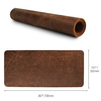 Londo Extended Mouse Pad de Cuero Genuino 74x33.5 cm Marrón Antideslizante