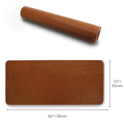Londo Leather Extended Mouse Pad Alfombrilla de cuero PU 29.1 x 13.2 pulgadas marrón claro