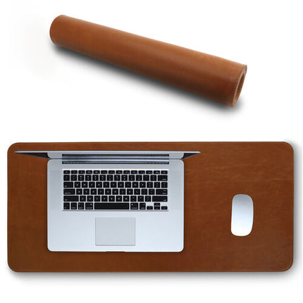 Londo Leather Extended Mouse Pad Alfombrilla de cuero PU 29.1 x 13.2 pulgadas marrón claro