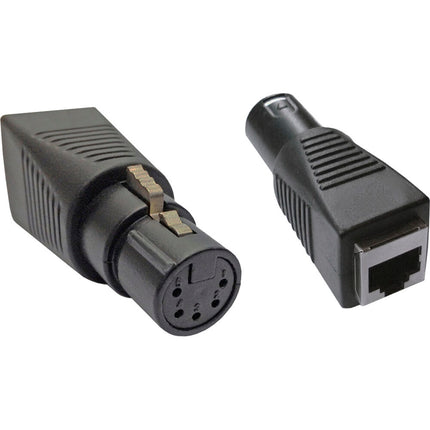 Quasar Science DMX Adaptador Audio 5-Pin XLR Hembra a RJ45 Hembra