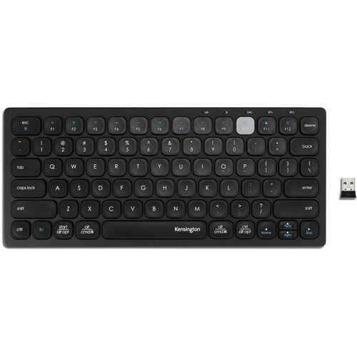 Kensington Teclado Compacto Dual Inalámbrico Bluetooth 2.4 GHz Negro