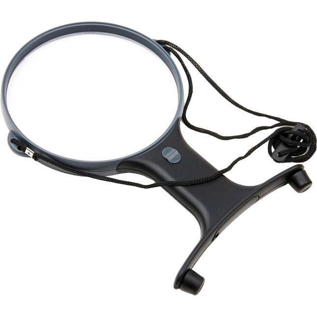 Carson HF-66 2x Magnificador manos libres con LED doble y cuello ajustable