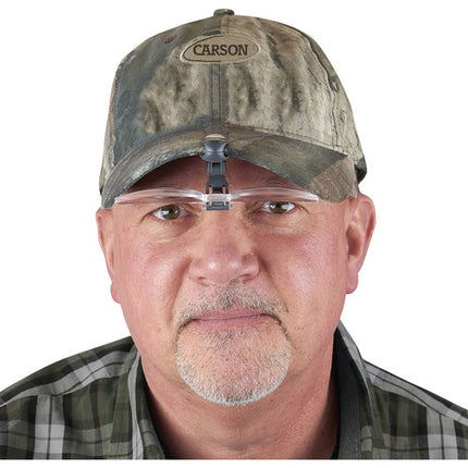 Carson VM-14 VisorMag lupa para gorra aumento 2.25x con funda protectora