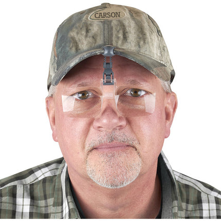 Carson VM-14 VisorMag lupa para gorra aumento 2.25x con funda protectora