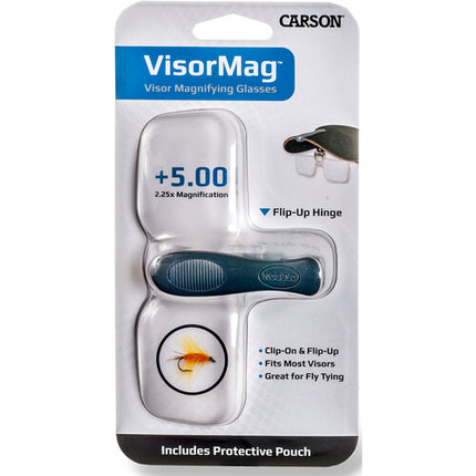 Carson VM-14 VisorMag lupa para gorra aumento 2.25x con funda protectora