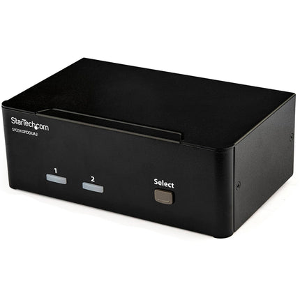 StarTech 2-Port KVM Switch DisplayPort Dual Monitor 4K 60Hz Audio