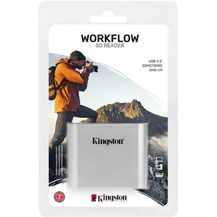 Kingston Workflow Lector de Tarjetas SD 2 Ranuras UHS-II USB Type-C