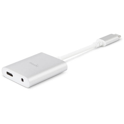 Moshi USB Type-C Adaptador de Audio Digital Universal con Carga Plata