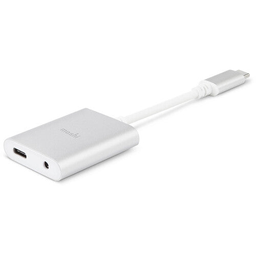 Moshi USB Type-C Adaptador de Audio Digital Universal con Carga Plata