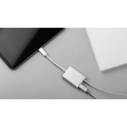 Moshi USB Type-C Adaptador de Audio Digital Universal con Carga Plata