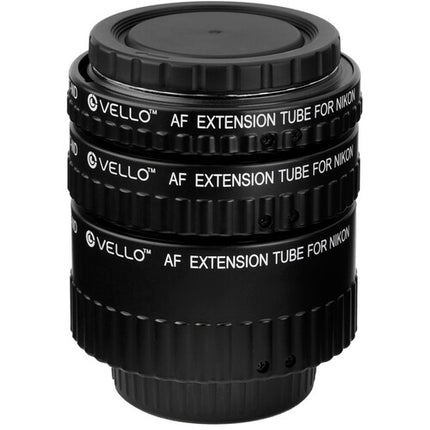 Vello Juego de Tubos de Extensión Automáticos para Nikon F 12 20 36 mm
