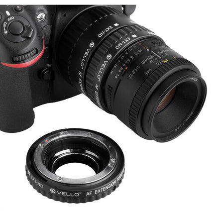 Vello Juego de Tubos de Extensión Automáticos para Nikon F 12 20 36 mm