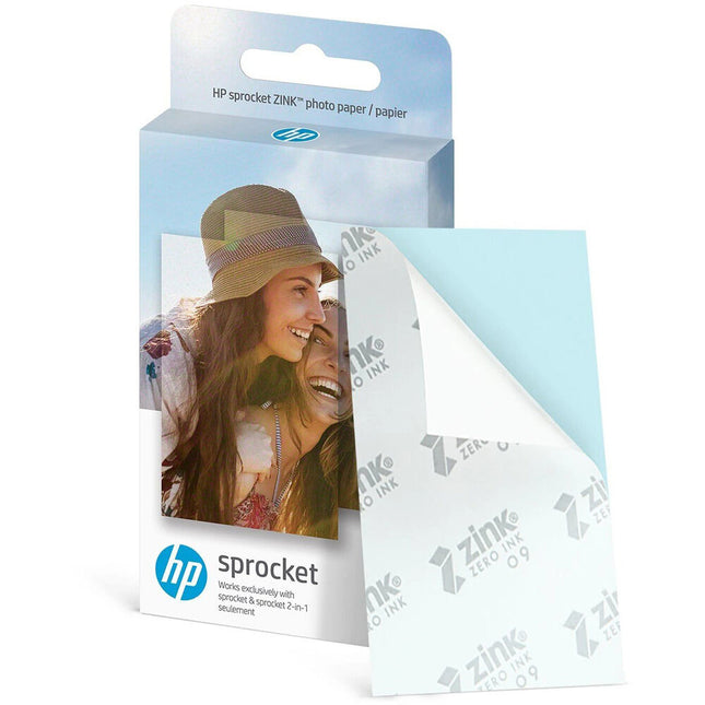 HP Sprocket Papel Fotográfico Adhesivo Premium 2 x 3 Pulgadas 20 Hojas