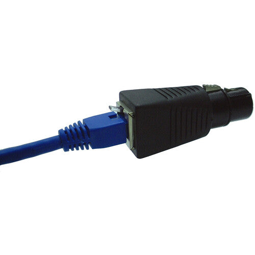 Sescom DMX-3XF-CAT5 Adaptador DMX 3-Pin XLR Hembra a RJ45 con conexión CAT5