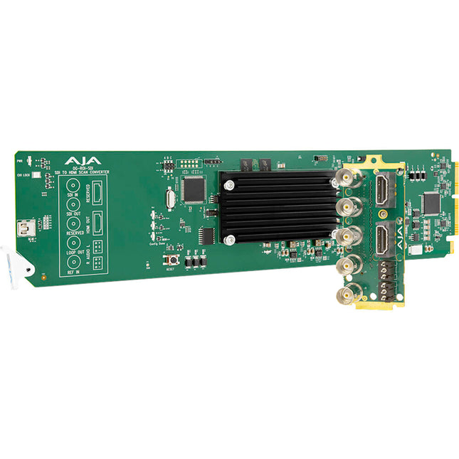AJA openGear Convertidor de Scan 3G-SDI a 3G-SDI y HDMI 1080p con Salida Loop SDI