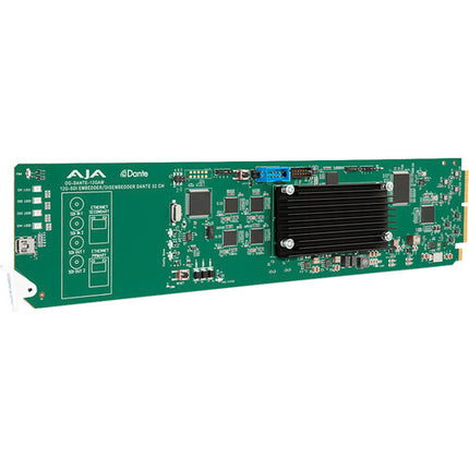 AJA openGear Tarjeta embedder y disembedder 12G-SDI Dante 64 canales 4K