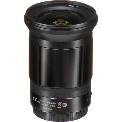 Nikon NIKKOR Z 20mm f/1.8 S Objetivo Z-Mount FX con Motor AF y Funda