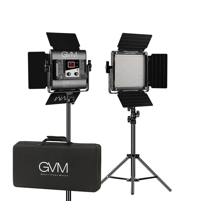 GVM 560AS Panel LED Bi-Color 3800 Lux 2300-6800K Kit 2 Luces