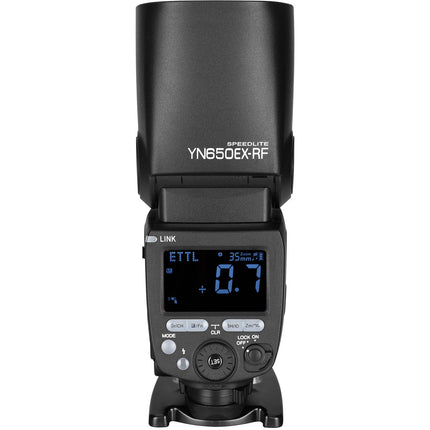 Yongnuo YN650EX-RF TTL Speedlite Flash inalámbrico 2.4 GHz GN 197 200mm con Mini Soporte