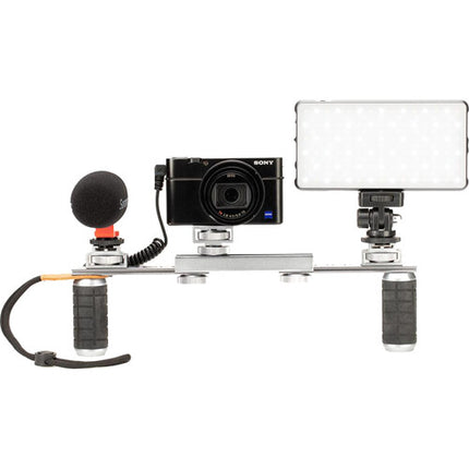 Saramonic VGM Kit de Estabilización y Montura con Micrófono para Cámaras y Smartphones 4.7 a 12.4 pulgadas