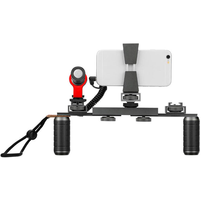 Saramonic VGM Kit de Estabilización y Montura con Micrófono para Cámaras y Smartphones 4.7 a 12.4 pulgadas