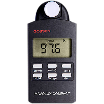 Gossen MAVOLUX COMPACT Medidor de Luz Rango 0.1-199900 lux Pantalla Retroiluminada