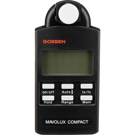 Gossen MAVOLUX COMPACT Medidor de Luz Rango 0.1-199900 lux Pantalla Retroiluminada