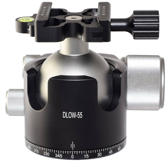 Desmond DLOW-55 Cabeza de Bola con Placa QR Arca Tipo 55mm 3.9" Alto y Estuche