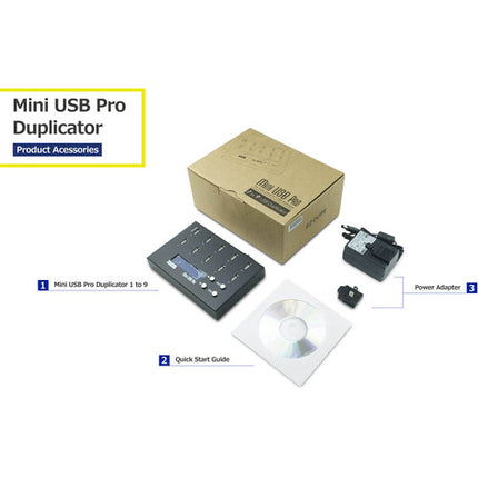EZ Dupe Mini USB Pro Duplicador 9 destinos Copia Asíncrona 2GB/min