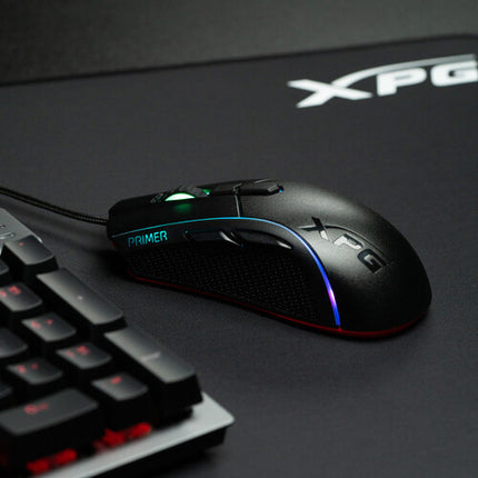 XPG PRIMER RGB Ratón Gaming RGB Sensor Óptico 12000 dpi 7 Botones