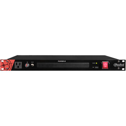 Radial Engineering Power-2 Supresor de Sobretensiones y Acondicionador con 8 Salidas LED y Puerto USB