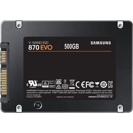 Samsung 500GB 870 EVO SSD Interno 2.5" SATA III 560MB/s Lectura 530MB/s Escritura