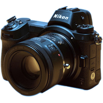 FotodioX Pro Fusion Adaptador Autoenfoque para objetivo Canon EF a cámara Nikon Z con puerto USB y caja de almacenamiento