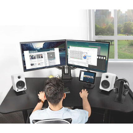 Kanto Living H2 Soporte Premium para Auriculares Negro 11.5 Pulgadas Acero