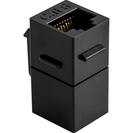 NTW Cat 6a Acoplador Keystone Negro Compatible 10G Ethernet TIA EIA