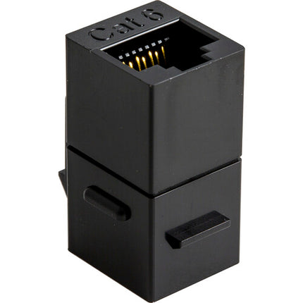 NTW Cat 6a Acoplador Keystone Negro Compatible 10G Ethernet TIA EIA