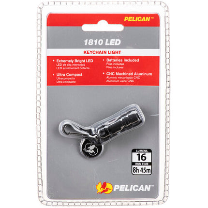 Pelican ProGear 1810 Linterna LED llavero 16 lúmenes 8h45m duración negro
