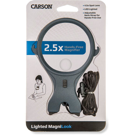 Carson LK-30 Lupa Iluminada MagniLook 2.5x 4.5x con Correa Ajustable