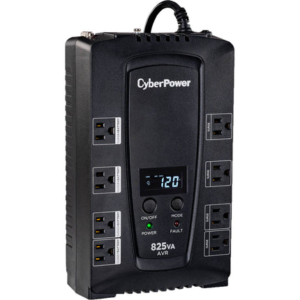 CyberPower CP825AVRLCD UPS inteligente de 825VA 450W con panel LCD y garantía