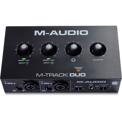 M-Audio M-Track Duo Interfaz de Audio USB 24-Bit 48 kHz 2 Preamps