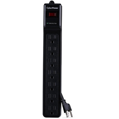 CyberPower CSB706 Protector de sobretensión 7 tomas cable 6 pies negro