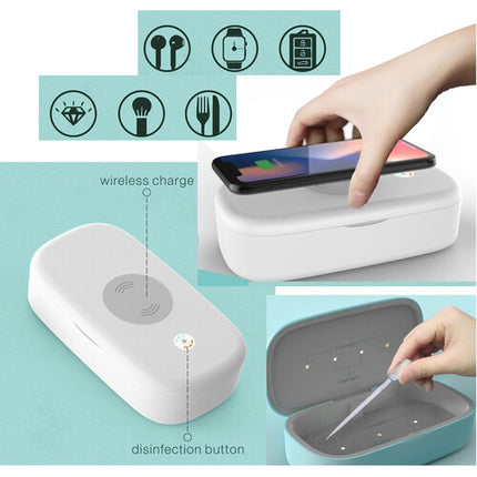 Vidpro UV-BOX Caja Sanitizadora UVC con Carga Inalámbrica 5W 7 Pulgadas