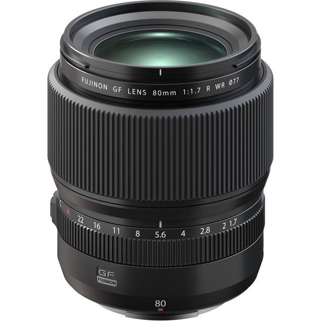 FUJIFILM GF 80mm f1.7 R WR Lente Medio Formato Apertura f1.7 a f22
