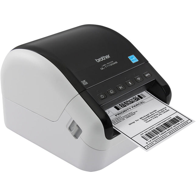 Brother QL-1110NWB Impresora de Etiquetas Profesional Formato Ancho 4 Pulgadas Bluetooth Ethernet