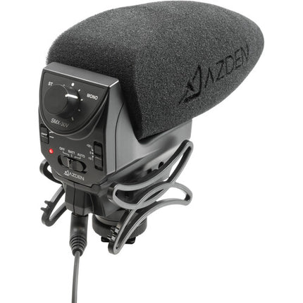 Azden SMX-30V Micrófono de Video Estéreo Mono 100 Horas de Uso Bolsa de Transporte
