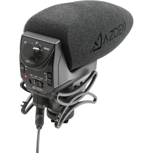 Azden SMX-30V Micrófono de Video Estéreo Mono 100 Horas de Uso Bolsa de Transporte