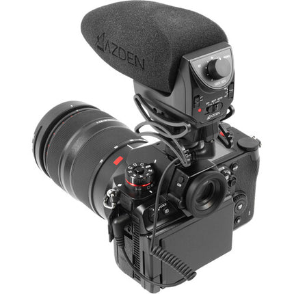 Azden SMX-30V Micrófono de Video Estéreo Mono 100 Horas de Uso Bolsa de Transporte