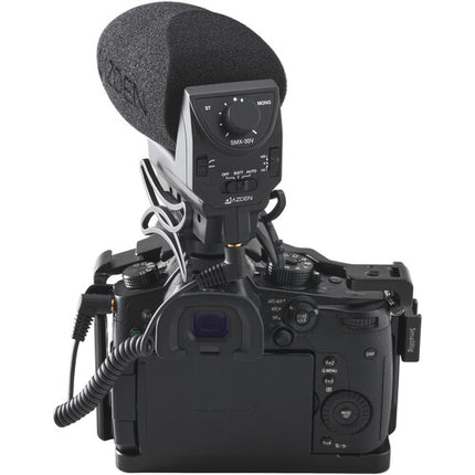 Azden SMX-30V Micrófono de Video Estéreo Mono 100 Horas de Uso Bolsa de Transporte
