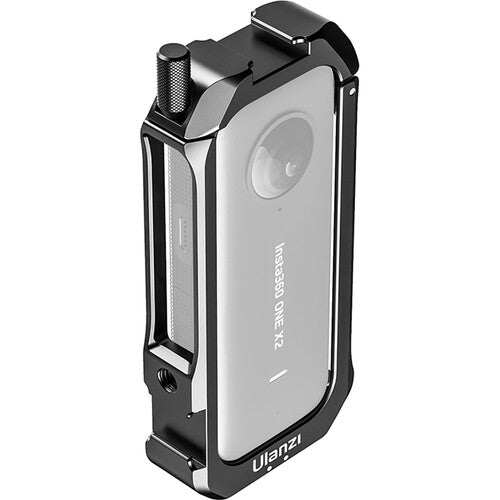 Ulanzi Metal Camera Cage para Insta360 ONE X2 con Monturas 1/4"-20 y Cubierta de Lente de Goma